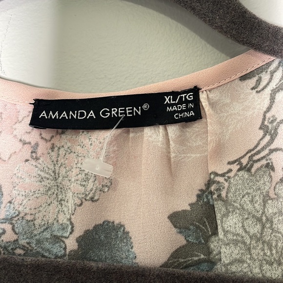 Amanda Green Floral Blouse - Picture 3 of 6